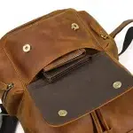 Leather Haven Handmade Genuine Leather Backpack | Large 15-Inch Laptop Daypack for Men & Women | Cowhide Computer Backpack