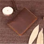 Leather Haven Unisex Genuine Leather Passport Wallet | Vintage Cowhide Travel Wallet & Credit Card Holder for Men & Women