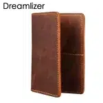 Leather Haven Unisex Genuine Leather Passport Wallet | Vintage Cowhide Travel Wallet & Credit Card Holder for Men & Women