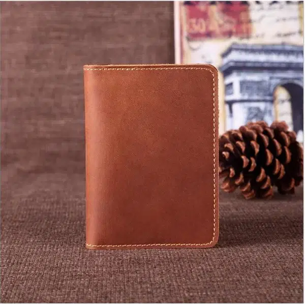 Leather Haven Unisex Genuine Leather Passport Wallet | Vintage Cowhide Travel Wallet & Credit Card Holder for Men & Women