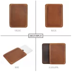 Genuine Leather Laptop Sleeve for MacBook Air 13.6" M2 2022 & MacBook Pro 14"/16" - Stylish Protective Case for Pro 13 A2338, A2337, A2179